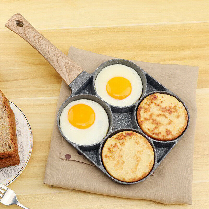 4 Cup Fried Egg Pancake Burger Pan Non Stick Breakfast Egg Maker