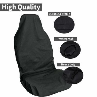 THROW OVER STYLE CAR FRONT SEAT COVERS SEAT PROTECTOR WATERPROOF UNIVERSAL