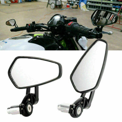 Universal Motorcycle bike Bar End Rear Side View Mirrors