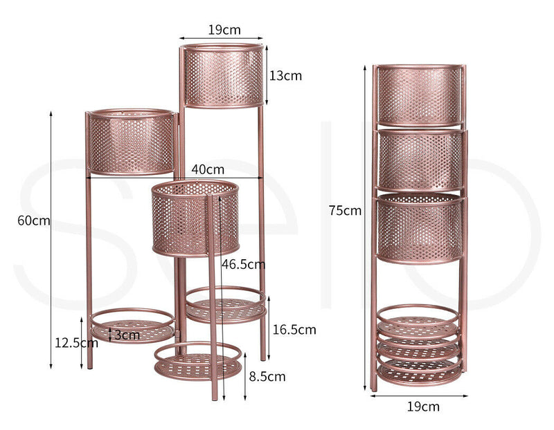 6 Tier Plant Stand Swivel Outdoor Indoor