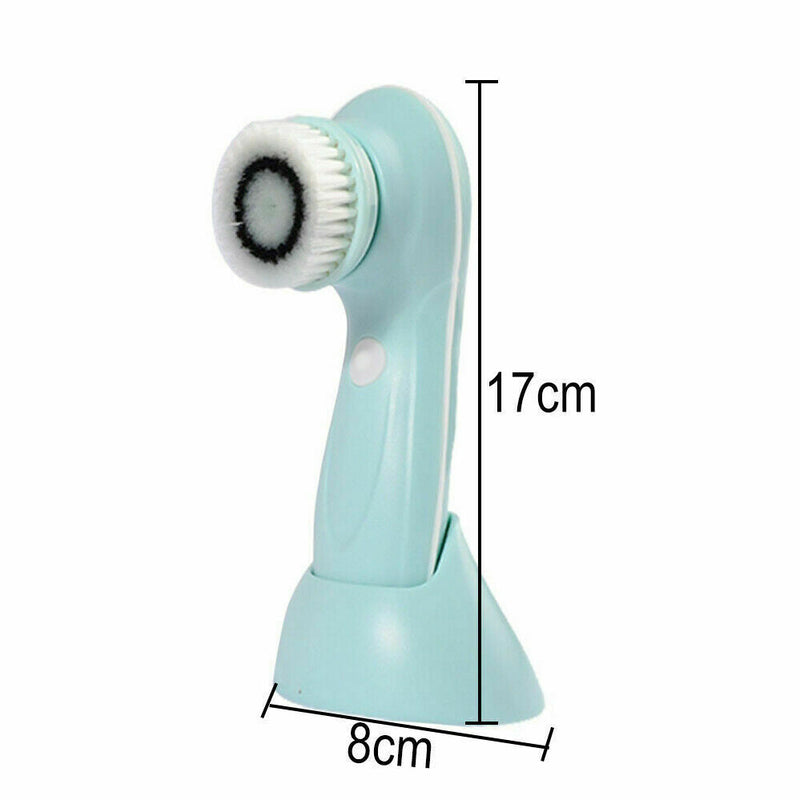 3in1 Electric Facial Brush Skin Care Cleaning  Waterproof Massager Face Cleaner