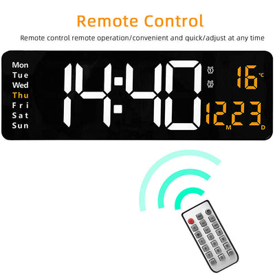 Digital Large Big Jumbo LED Wall Desk Clock