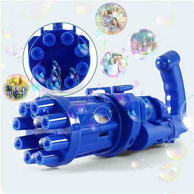 Bubble  Kids Automatic Gatling Toys Summer Soap Bubble Machine 2-in-1