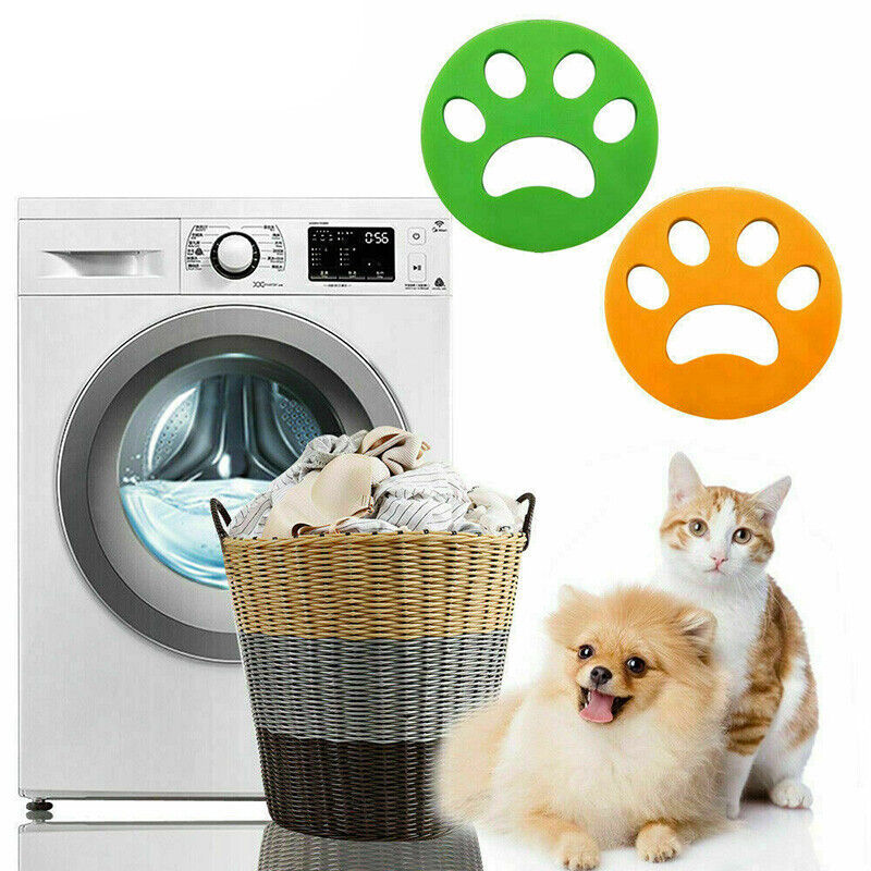 2Pcs Pet Cat Dog Hair Remover Lint Catcher Self Clean Washing Machine Laundry