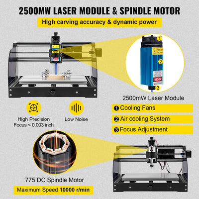 CNC 3018 Pro CNC Router 2.5W Laser 3 Axis GRBL Control Laser Engraver Machine