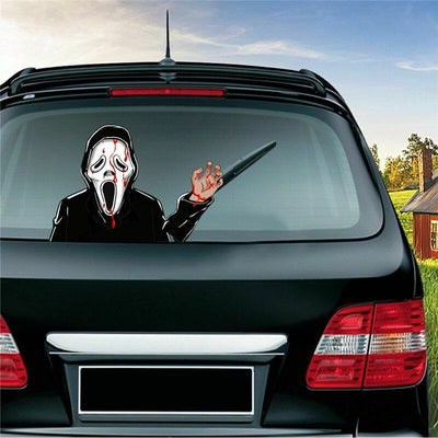 Halloween Rear Windshield Window Decals Car Wiper Sticker