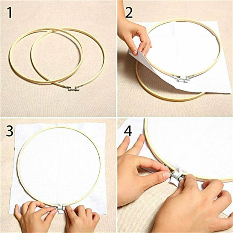 Cross Stitch Embroidery Thread Hoop Kit