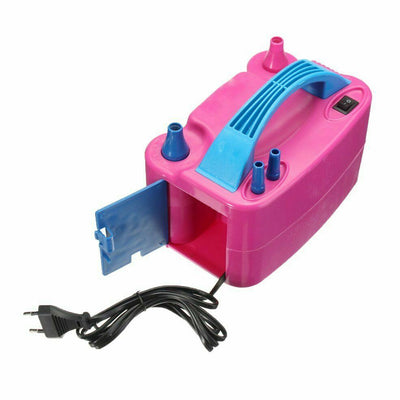 Electric Balloon Pump Balloon Inflator 600W Power 2 Nozzles