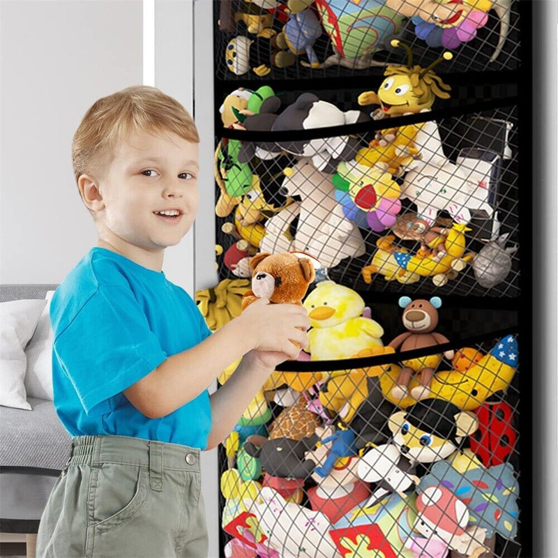 4 Mesh Pockets Storage Over Door Organizer Closet With for Kid Toys Shoes