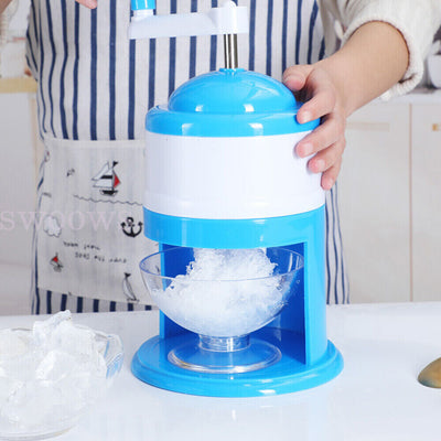 Manual Ice Shaver Crusher Shredding Snow Cone Maker