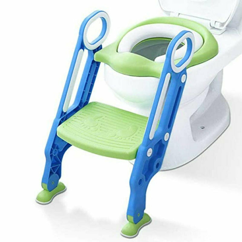 Toddler Toilet Chair Kids Potty Training Seat with Step Stool Ladder Child Chair