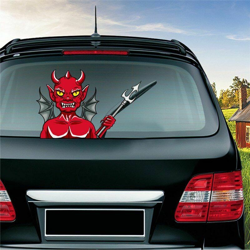 Halloween Rear Windshield Window Decals Car Wiper Sticker