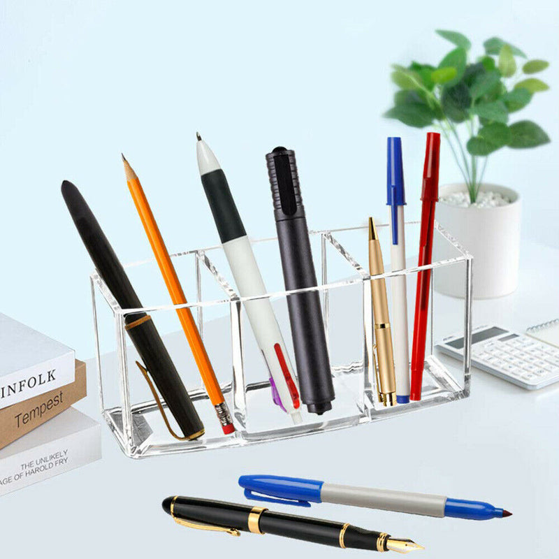 3 Slot Makeup Brush Holder Organizer