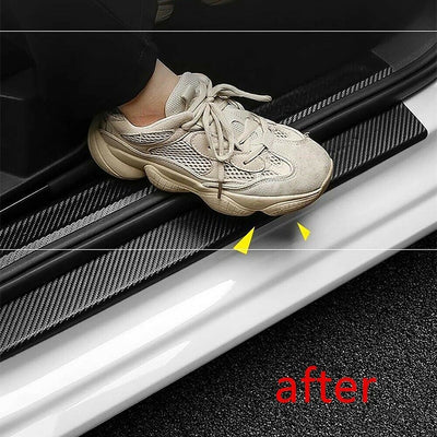 5*300CM Car Door Edge Protector Accessories Sticker Carbon Fiber Scuff Plate