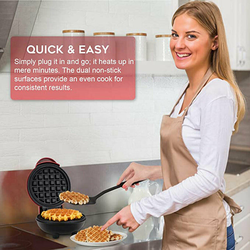 Mini Waffle Maker Non Stick Baking Pan Pancake