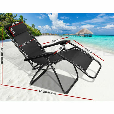 Gardeon Sun Lounge Zero Gravity Chair