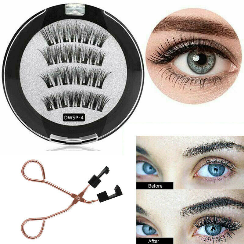 Magic 8D Quantum Natural Magnetic Eyelashes W/ Soft Magnet Technology Tweezers