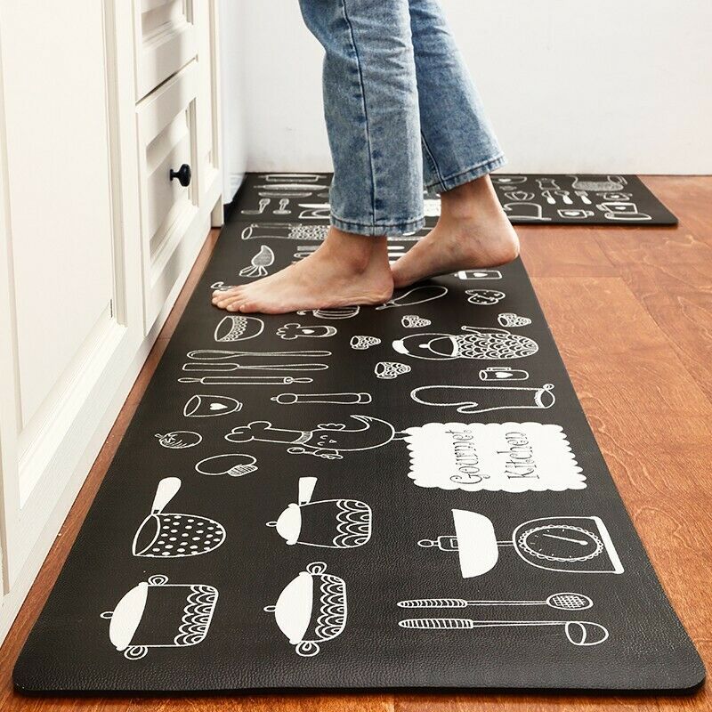 Kitchen Mat Non-Slip Waterproof Anti-Oil Home Door Floor