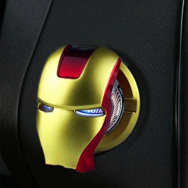 SuperHero Car Interior Decoration Ornament Engine Power Button