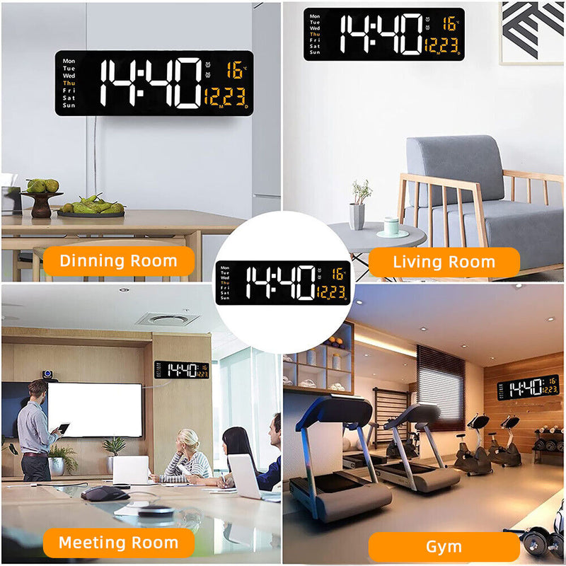 Digital Large Big Jumbo LED Wall Desk Clock