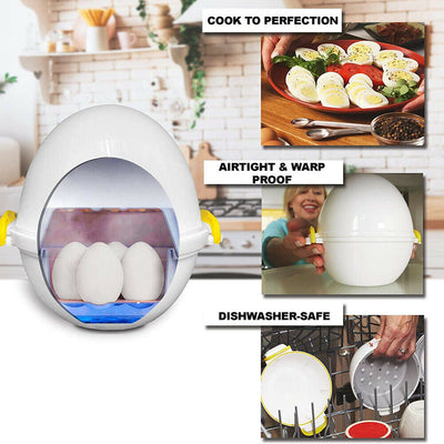 Egg Pod-Microwave Egg Cooker & Peeler