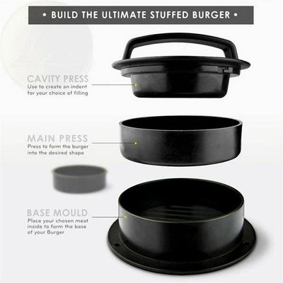 5in1 Hamburger Non-stick Burger Patty Maker