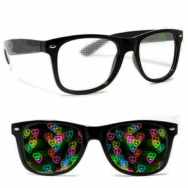 Heart-shaped Special Effects Glasses Watch The Light Become Love Image US