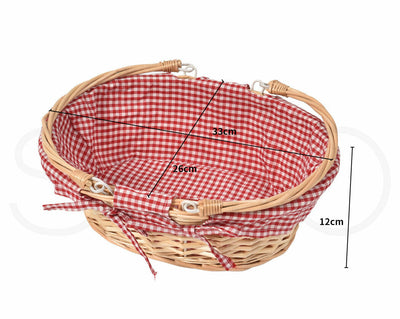 Picnic Basket Deluxe Willow Baskets