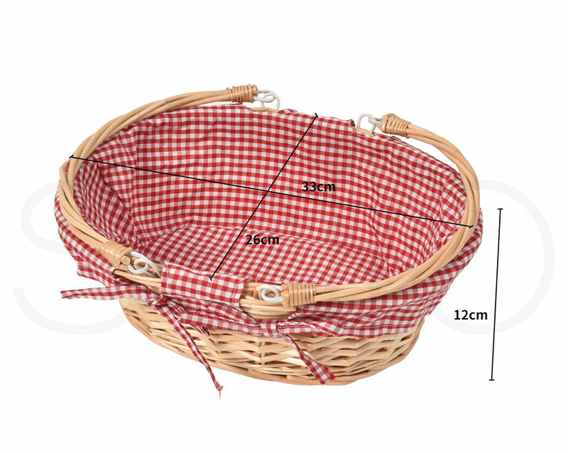 Picnic Basket Deluxe Willow Baskets