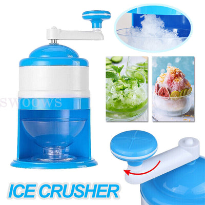 Manual Ice Shaver Crusher Shredding Snow Cone Maker