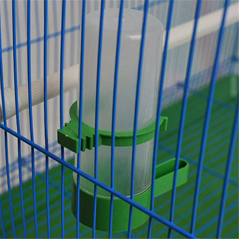 4Pcs/Set Drinker Food Feeder Water Clip For Cage Bird Parrot