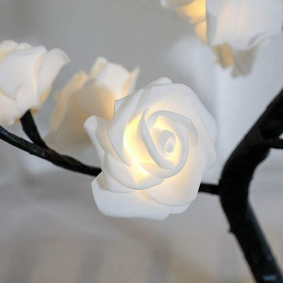 32 LED Rose Flower Desk Bonsai Bedside Lamp Rose Tree