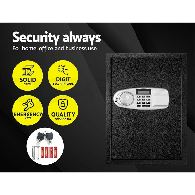 Professional Security Box Electronic Safe Digital Lock Cash Deposit Password 8L-80L