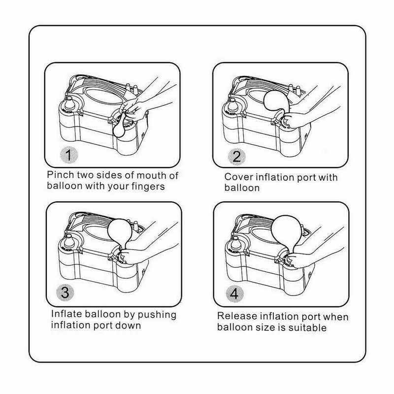 Electric Balloon Pump Balloon Inflator 600W Power 2 Nozzles