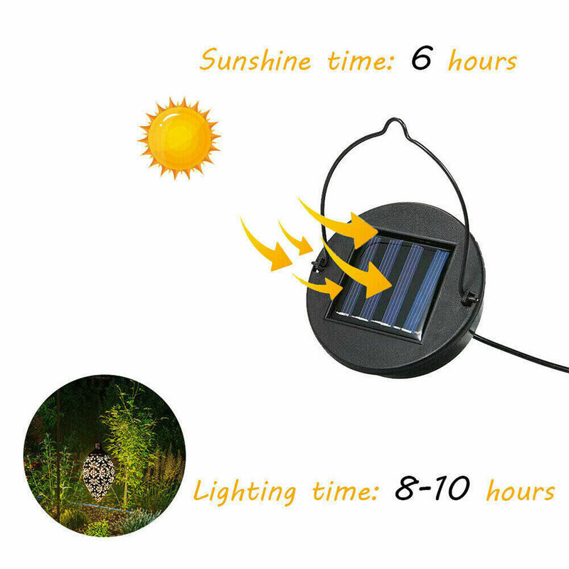 Solar Powered LED Morrocan Lantern Light