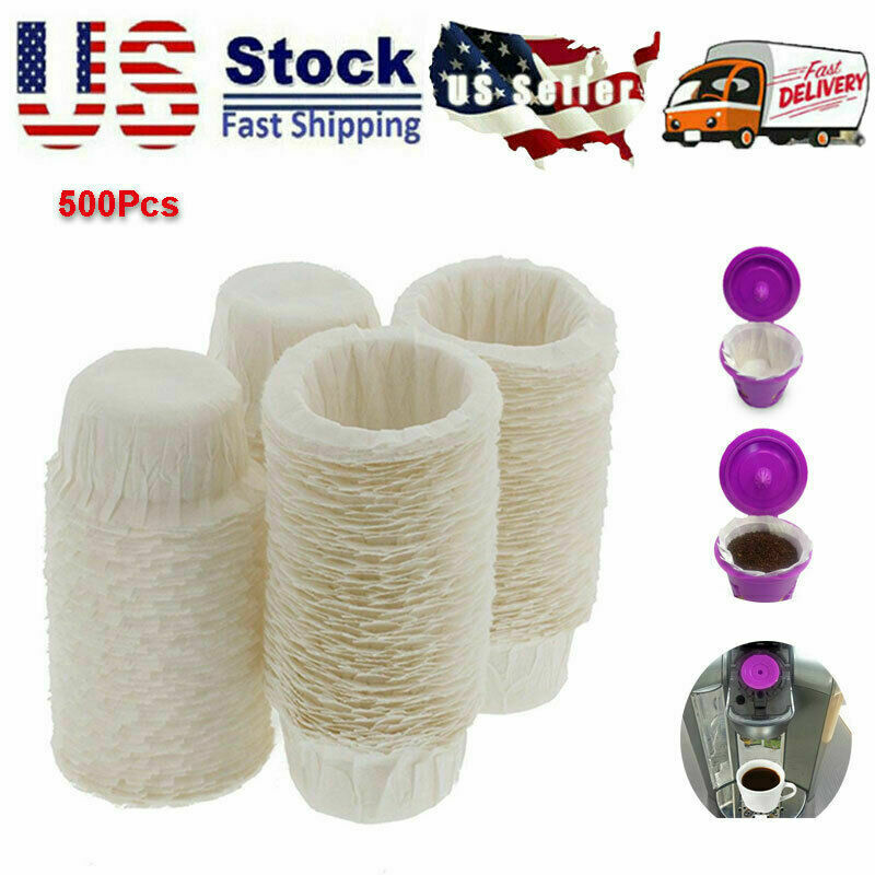 500pcs Home Coffee Disposable Paper Filters Cups Replacement