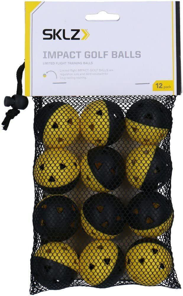 12pc SKLZ Impact Practice/Training Pop Back Golf Balls