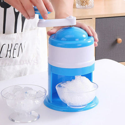 Manual Ice Shaver Crusher Shredding Snow Cone Maker