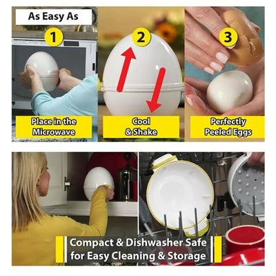 Egg Pod-Microwave Egg Cooker & Peeler