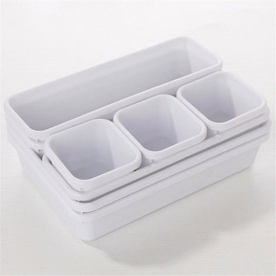 8pcs/set Drawer Desk Draw Cutlery Storage Tray