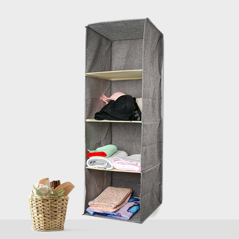 3/4/5 Layer Hanging Organiser Clothes Storage Wardrobe