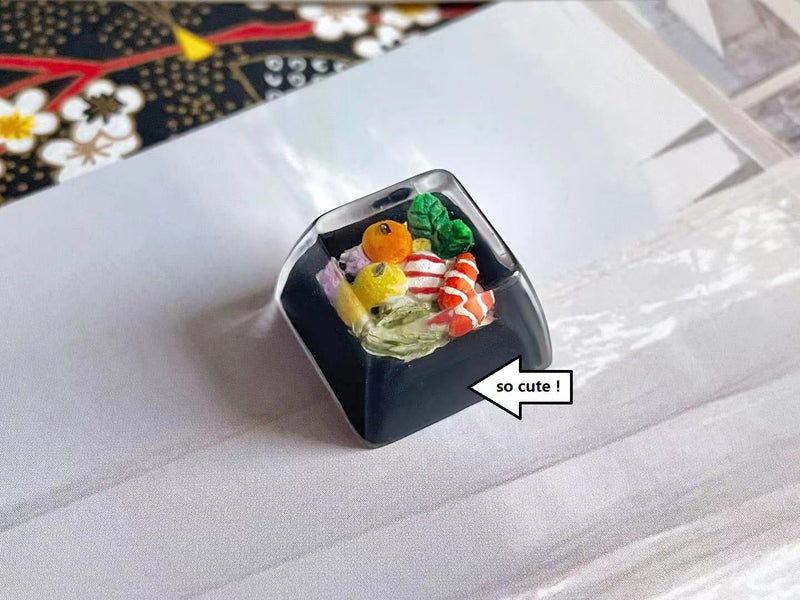 Cute Sushi Resin Handmade Keycap For Cherry MX Keyboard Key Cap