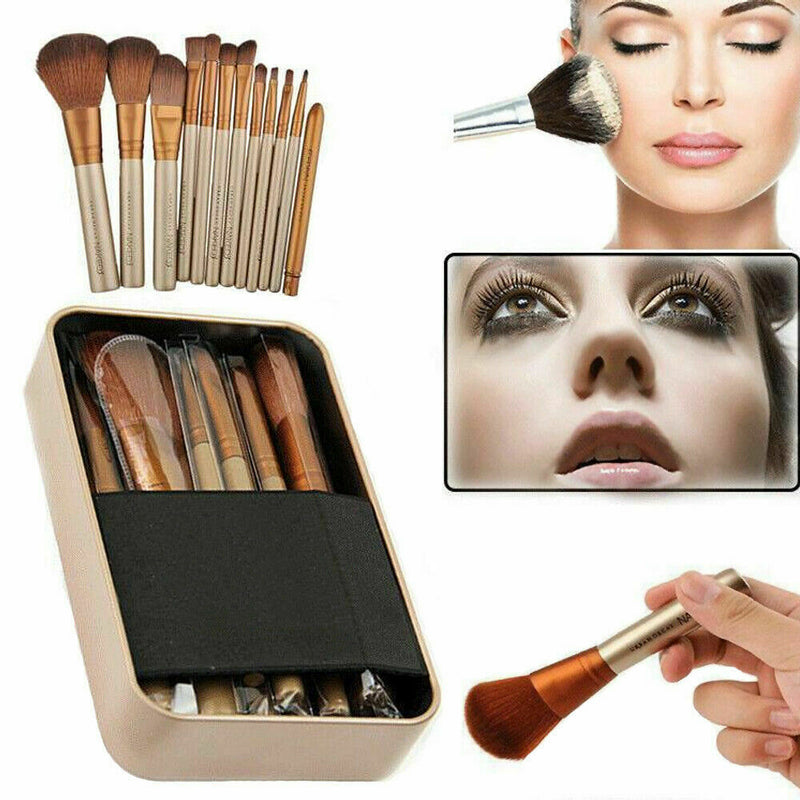 12pcs Makeup Cosmetic Brushes Set