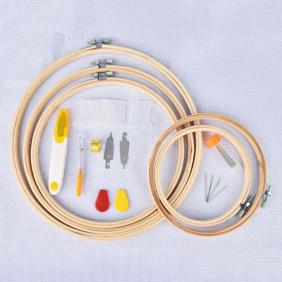 Cross Stitch Embroidery Thread Hoop Kit