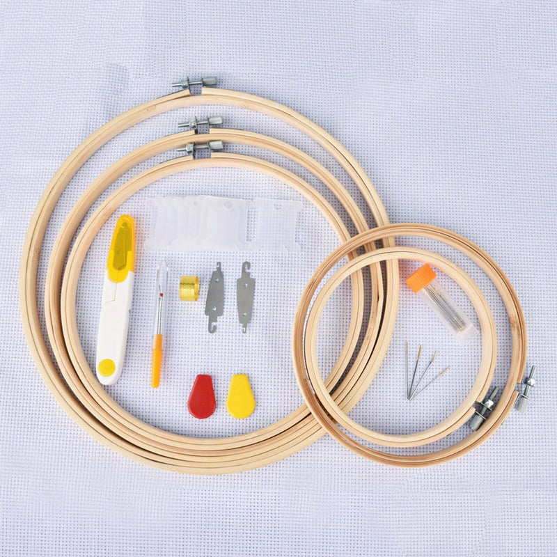 Cross Stitch Embroidery Thread Hoop Kit