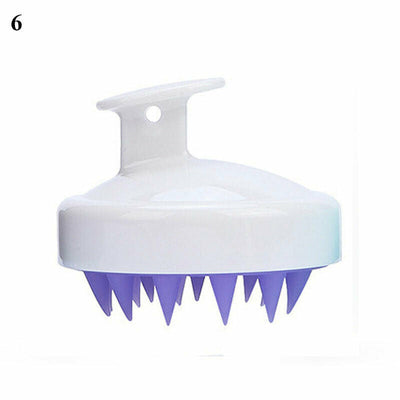 Silicone Shampoo Scalp Shower Body Washing Hair Massage Massager Brush