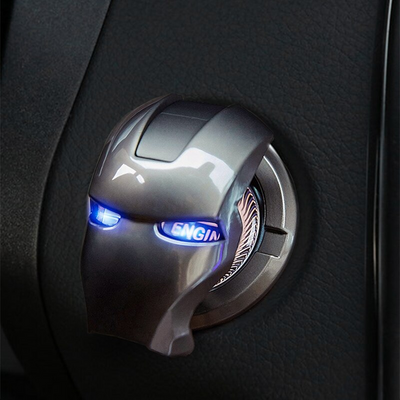 SuperHero Car Interior Decoration Ornament Engine Power Button