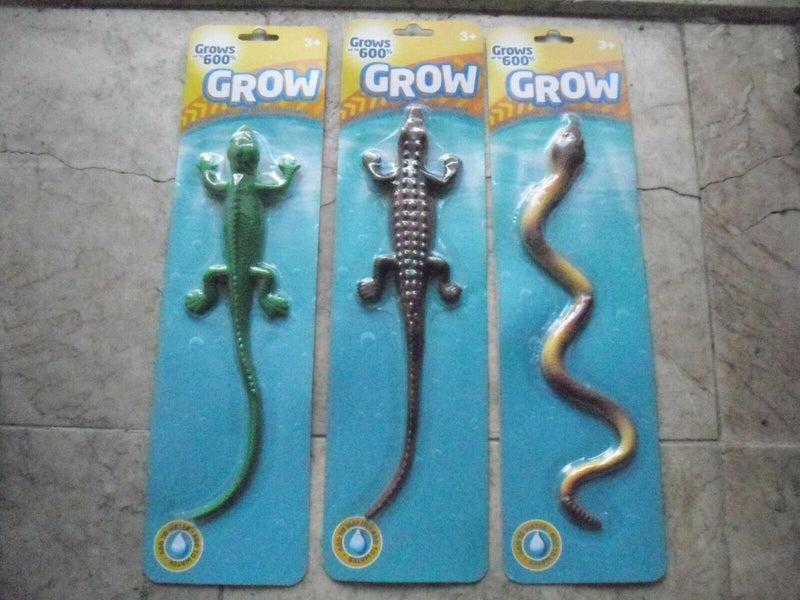 Growing REPTILES 9 in. "GROWS Up To 600% Alligator Lizard Snack