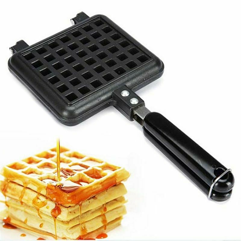 Electric Non-Stick Waffles Maker Sandwich Iron Machine Household Kitchen Gas Pan