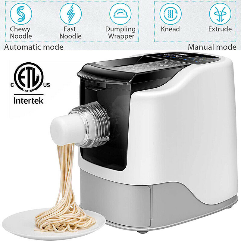 110V Electric Automatic Pasta Ramen Noodle Maker Machine w/ 13 Different Shapes